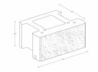 Pustak betonowy oporowy OPTEM BLOK PBO-OB-24